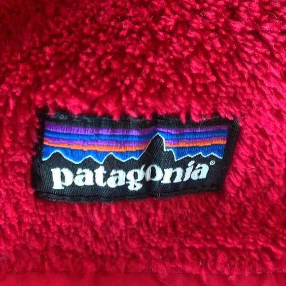 Patagonia Women's Bright Red Teddy Fleece Jacket - Picture 8 of 14